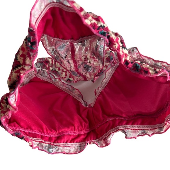 Crazy Train Fushia Women’s Aztec Print Bralette - Picture 6 of 8